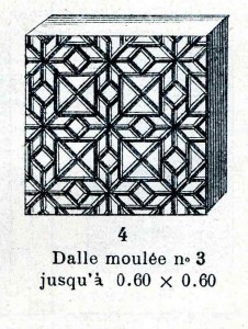 dalle de verre moule NON REPRODUISIBLE