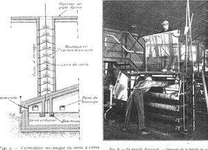 machine fourcault etirage du verre