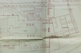 Ancien plan de la verrerie de Boisse Penchot.