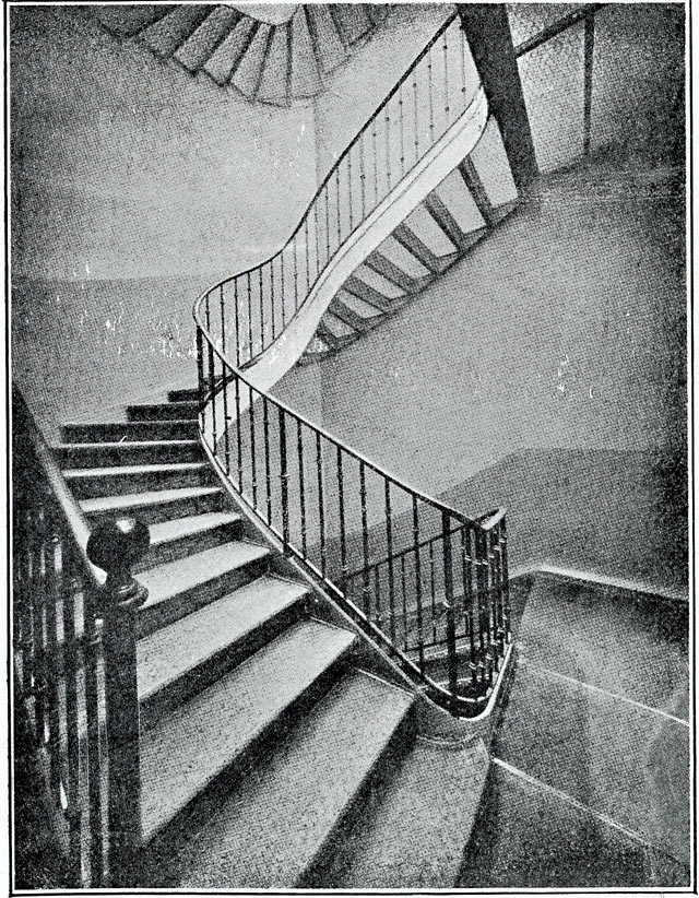 Escalier en verre arme