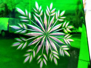 verre a motif epis de ble