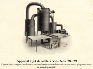 Machine a sabler le verre